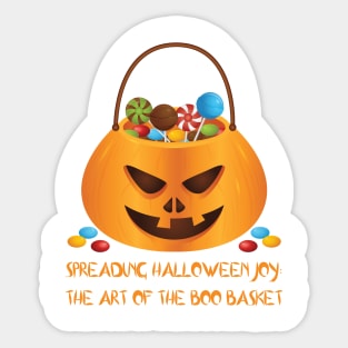 The Art Of The Boo Basket Halloween Pumpkin Candy Basket Sticker